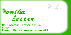 monika leiter business card