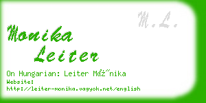 monika leiter business card